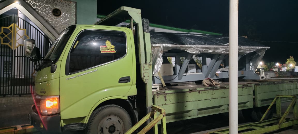 Pengiriman mesin bordir Azura 6 Kepala. Tujuan Luar Pulau Jawa.